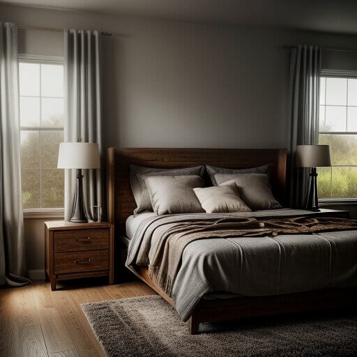 quiet-luxury-bedroom a bedroom designed in a quiet luxury style