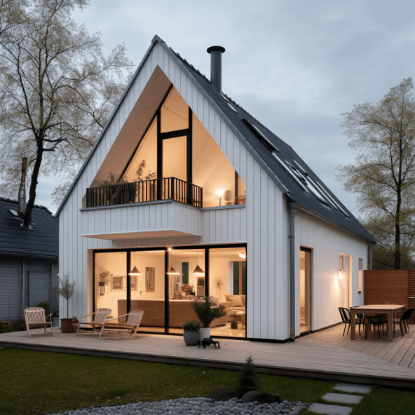 a house designed with a Scandinavian style