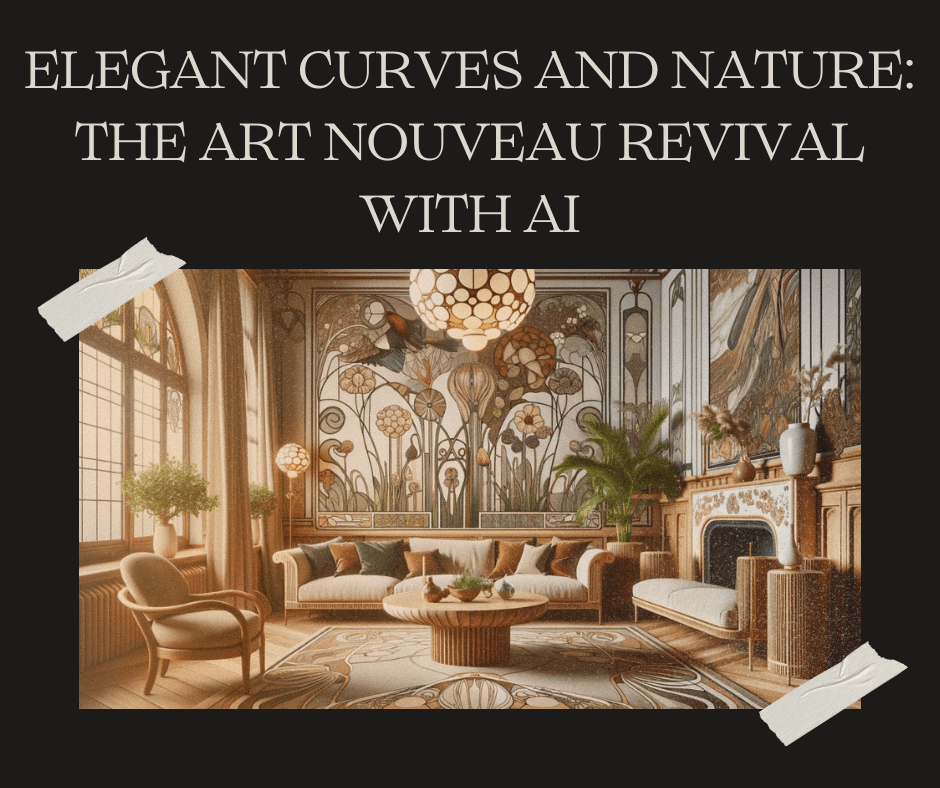 Elegant Curves and Nature: The Art Nouveau Revival with AI