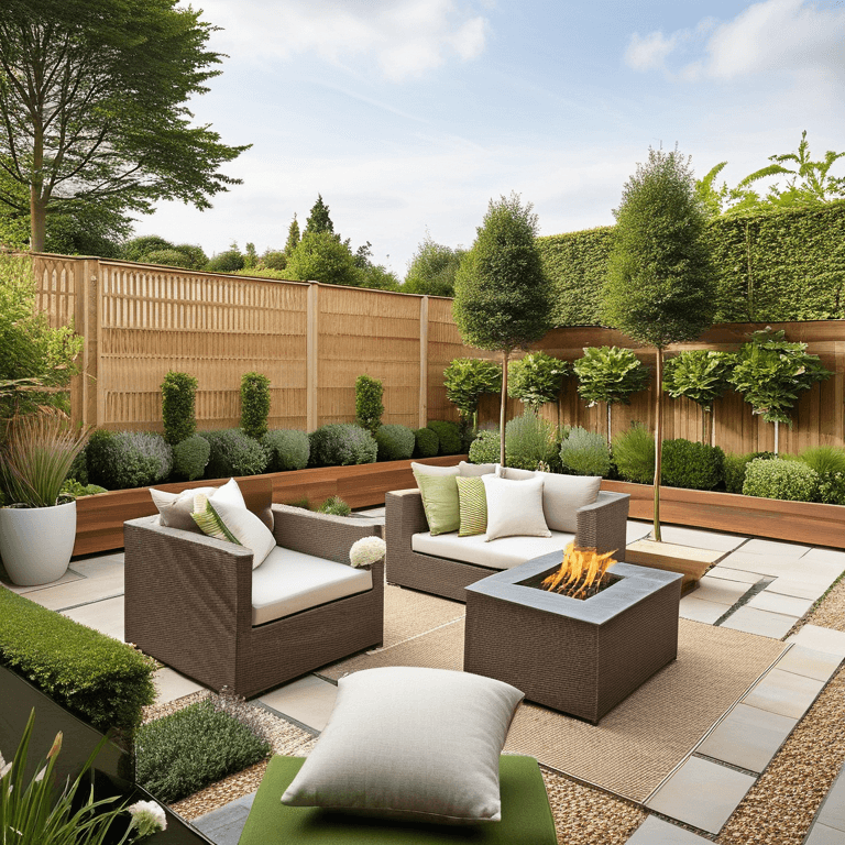 contemporary-backyard-patio a front yard designed in a contemporary design