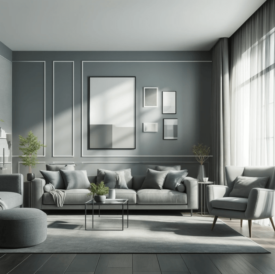 contemporary-grey-living-room a grey living room designed in a contemporary style