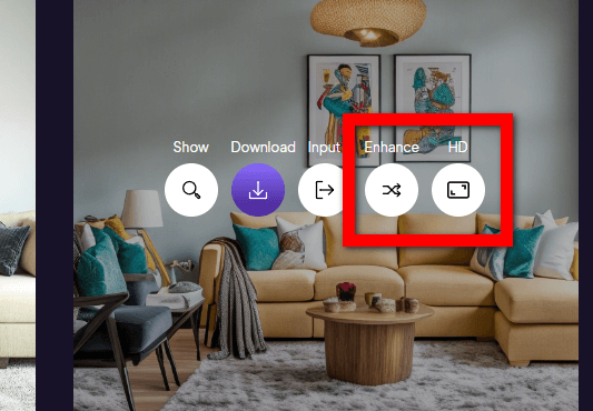 Improving your pictures with the Enhance and Full HD Quality feature