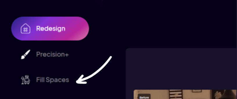 accessing the Fill Spaces feature accessing the Fill Spaces feature
