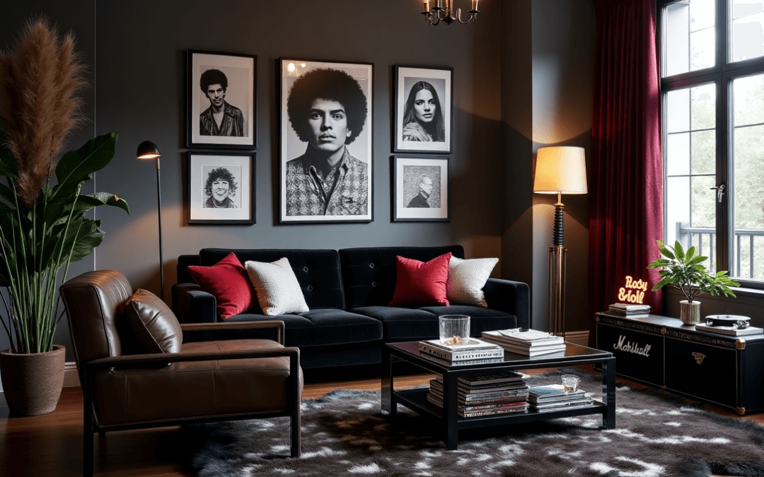 The Influence of Glam Rock on Interior Design