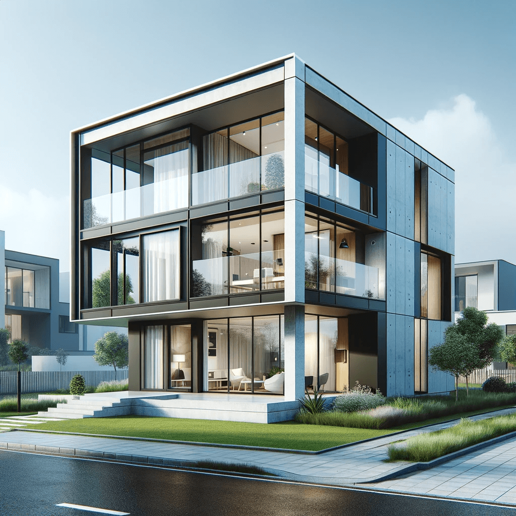 a house designed in a contemporary style