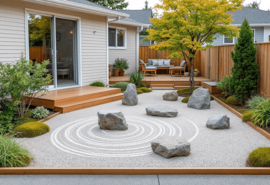 japanese-zen-rock-gardeenn Stone by Stone: Crafting a Japanese Zen Rock Garden for Peace