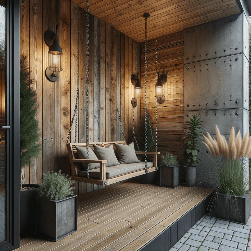 Swinging Serenity Swinging Serenity designed in rustic design style